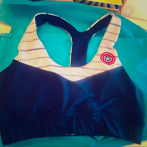 captain marvel sports bra